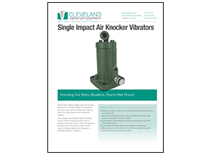 SI Single Impact Air Knocker Vibrator Data Sheet